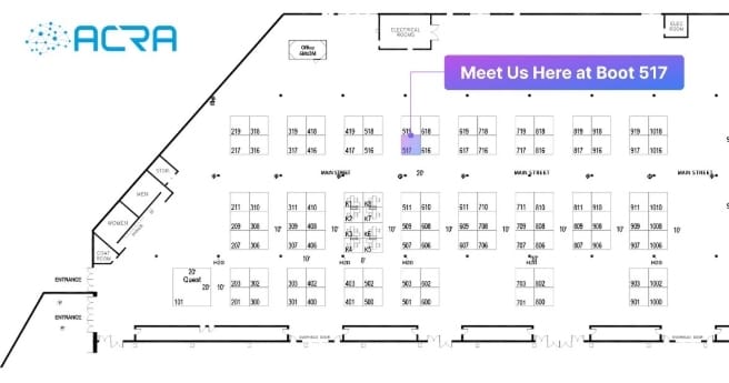 INFOCUS Booth Map — ACRA at Booth #517